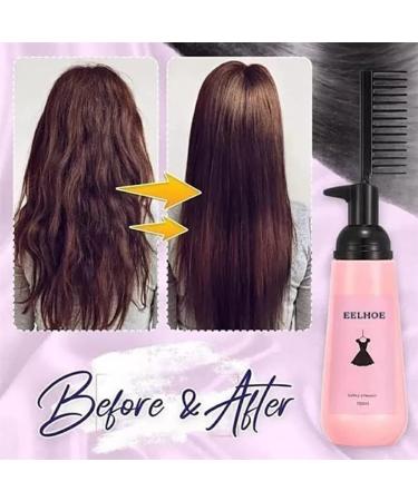 Dajidafu Universal Curly Hair Straightening Cream with Brush Smoothing Hair-styling Nourishing Beauty Accessory for Professional - Buy Online on SooperMarket.com