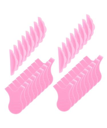 1 Set Eyelash Silicone Gasket Triple Plastic Pink Fake Eyelashes