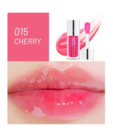 Cherry Plumping Lip Oil - Hydrating Gloss, Tinted Balm with Nourishing Formula for Long-lasting Shine and Non-sticky Texture - Buy Online on SooperMarket.com