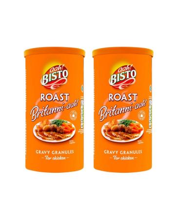 2 x 320g Sunday Roast Chicken Flavour Gravy Granules Christmas Dinner Meat Veg Meal Food Sauce