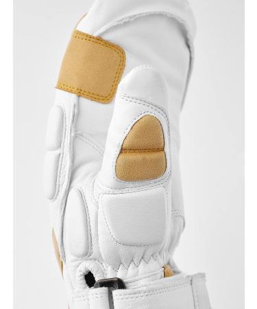 Hestra Impact Racing Junior Leather Mitt | Youth 4-13yrs | Insulated Ski & Snowboard Kids Mittens - White - Buy Online on SooperMarket.com