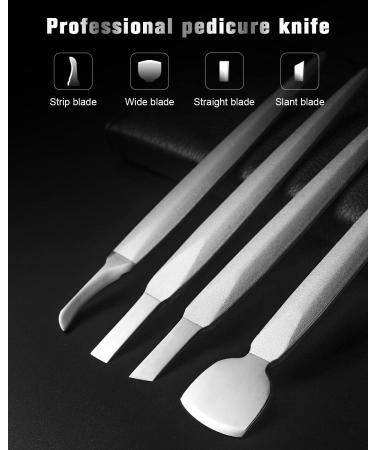 FERYES Pedicure Knife Ingrown Toenail Kit - 7 PCS Professional Toenail Grooming Tool Set with Super Sharp Clippers - Includes Leather Case - Buy Online on SooperMarket.com