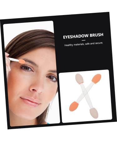 BELLIFFY 100pcs Double Ended Eyeshadow Brush Cosmetic Tool Latex Sponge Sponge Brush Makeup Tool Dual-side Eyeshadow Stick Cosmetic Applicator Eye Makeup Applicator 6.5x1.3cm White - Buy Online on SooperMarket.com