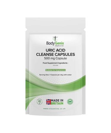 Bodygenix Uric Acid Cleanse Capsules Bodygenix UK Made Healthy Uric Acid Level Kidneys Support (30) 1 Month Supply