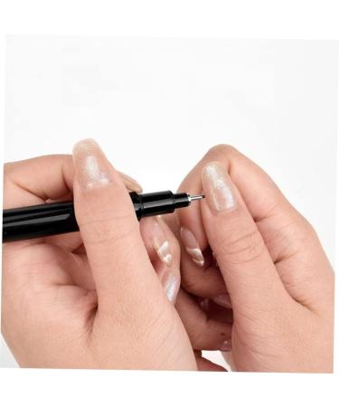 PLAFOPE Nail Pen Gel Nail Tool Nail Drawing Pen Nail Dotting Painting Drawing Pen Drawing Painting Liner Pens Extension Gel Pen Nail Art Tips Builder Pen Manicure Dotting Pen Abs - Buy Online on SooperMarket.com