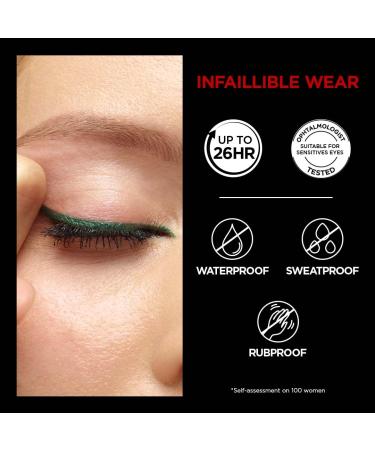 L'Or al Paris Waterproof Gel Eyeliner with Sponge - 36H Infaillible Smokey Eyes Brown Denim - 1g (1 Pack) | International Shipping Available - Buy Online on SooperMarket.com
