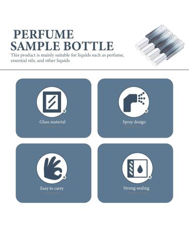 FRCOLOR 4pcs 10ml Refillable Perfume Bottles - Portable Glass Spray Bottles with Metallic Caps & Pipette for Essential Oils | Perfect for Travel & Home Use - Buy Online on SooperMarket.com