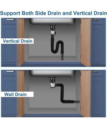 Washbasin Drainer Versatile Sink Plug With Filter Practical Washbasin Drainer Simple Installation For Home Washbasin Drainer Flexible Sink Drain Hose - Buy Online on SooperMarket.com