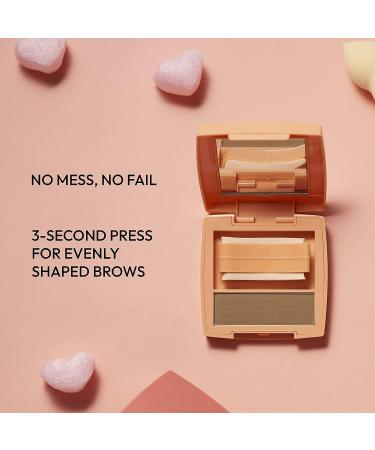 Kiss New York Magic Eyebrow Stamp Powder - Natural Milk Tea Brown Shape - Buy Online on SooperMarket.com