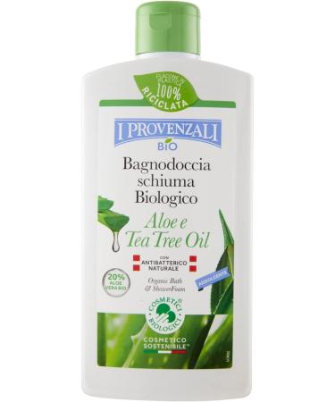 BIO Bagnoschiuma Biologico Aloe & Tea Tree Oil 400 ml - Addolcente | Natural Organic Shower Gel for Soft Skin | International Shipping Available - Buy Online on SooperMarket.com