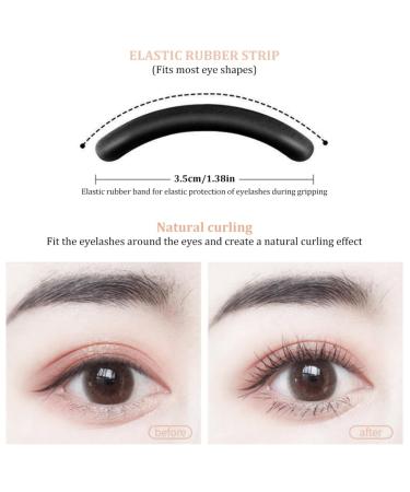 Professional Eyelash Curler with Comb | Metal Lash Curler & 2 Refill Pads | Precision Eye Makeup Tool for Women & Girls - Buy Online on SooperMarket.com