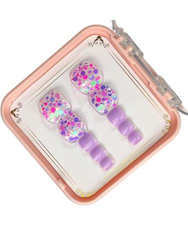 Ruarby Acrylic Press on Nails Square Fake Nails Colorful Striped Glues on Nails False Nails Stick on Nails for Women Girls - Buy Online on SooperMarket.com