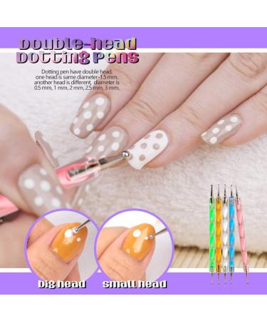 Teenitor Professional Nail Art Painting Kit - 15 Stencils, 15 Brushes, 5 Dotting Tools - Nail Pen Designer Set with Stickers for UV Gel Nail Art Beginners - Buy Online on SooperMarket.com