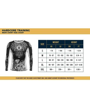 Hardcore Training Men's Boxing Factory Rash Guard | Compression MMA No-Gi BJJ Grappling Base Layer - XX-Large - Buy Online on SooperMarket.com
