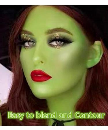 Go Ho Light Green Face & Body Paint Makeup - Professional Water-Based Creamy to Gel Palette for Cosplay, SFX, Costumes, Festivals - 25g - Buy Online on SooperMarket.com