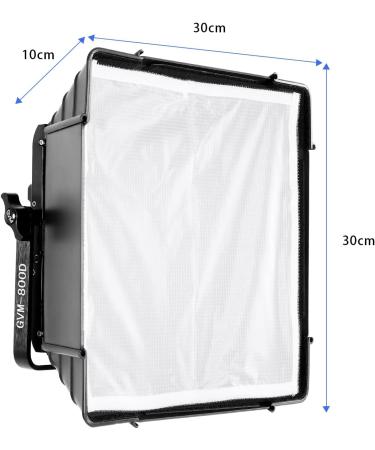 GVM Foldable Softbox Diffuser with Grid Beehive for RGB 800D/560AS/480LS Series LED Video Light Suitable for Studio Lighting Portrait Photography Video Lighting Led Panel 2 Packs 11"x11" - Buy Online on SooperMarket.com