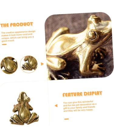 Alipis 1pc Figures Vivid Desktop Delicate Adornment Keychain Frog-designed Tabletop Vintage Pet Tea - Buy Online on SooperMarket.com