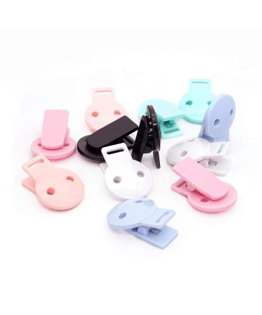 18pcs Round Plastic Pacifier Clip Clasps for DIY Soother Holder - Baby Accessories - Buy Online on SooperMarket.com
