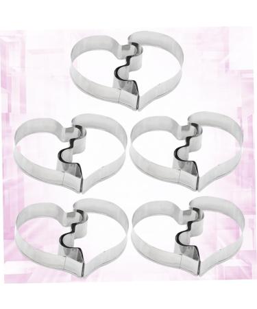 5pcs Fruit Cakes Animal Crackers Biscuits Metal Candy Ocean Cookie Chocolate Vegetable Stainless Steel Molds Eiffel Tower Shape Molds Cake Baking Molds Mini Diamond Ring Bridegroom 7.5x5.5cm Silver - Buy Online on SooperMarket.com