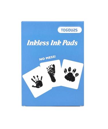 Togou2s Baby Handprint & Footprint Set - 6Pcs Clean Touch Stamp Kit | Baby Footprints Gift Box (0-6 Months) | Dog & Cat Paw Print Set - Buy Online on SooperMarket.com