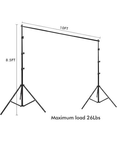 Adjustable Photography Backdrop Support System | HYJ-INC 10ft x 8.5ft Kit with Carry Bag - Buy Online on SooperMarket.com