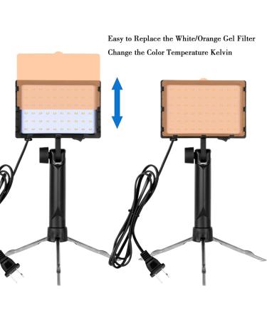 EMART 60 LED Continuous Portable Photography Lighting Kit - 2 Pack with Color Filters | Table Top Studio Light for Photo and Video Shooting - Buy Online on SooperMarket.com