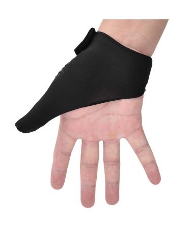 Alomejor Bowling Sports Grips Protective Gloves Suitable for Right and Left Fingers (Black)