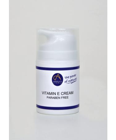 Absolute Aromas Vitamin E Cream - Unscented Base Cream Free from Parabens and Sulphates Moisturising Cream for Face Body and Scars (50g)