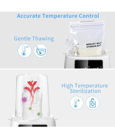 6-in-1 Baby Bottle Warmer & Sterilizer | Fast Warming & Precise Temperature Control - Buy Online on SooperMarket.com