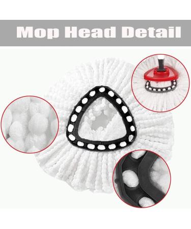 ANREKEYH Spin Mop Set with 2 Refills and Handle Replacement - White (1 Tank System) - Buy Online on SooperMarket.com