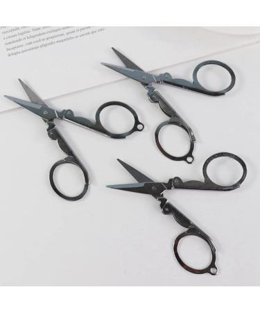 Buy Foldable Stainless Steel Eyebrow Scissors & Nose Hair Trimmer - Perfect Beauty Tool for Beard Mustache & Eyelash Care | International Shipping - Buy Online on SooperMarket.com