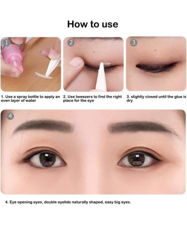 Dajidafu Eyelid Lace Tapes Mini Sticker Invisible Double Fold Makeup Tool Lightness Senseless Clear Beige Stripe Eye Tape Household M Size - Buy Online on SooperMarket.com