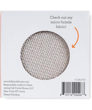 Full Circle Fuzz Off 2-in-1 Lint Remover & Brush - White | Eco-Friendly Fabric Care - Buy Online on SooperMarket.com