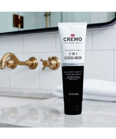 Cremo Detoxifying 2-in-1 Scrub & Mask with Activated Charcoal - 4 oz - Buy Online on SooperMarket.com