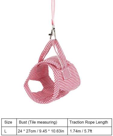 HEEPDD Small Animal Dishes & Leash for Guinea Pigs Squirrels Hedgehogs Chinchillas - Red L | Durable Pet Clothing & Accessories - Buy Online on SooperMarket.com