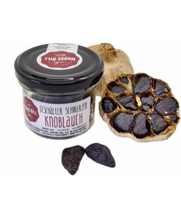 Tasting package consisting of honey mousse and peeled cloves - all with/from black garlic - fermented for 90 days - from Las Pedroneras Spain - Buy Online on SooperMarket.com