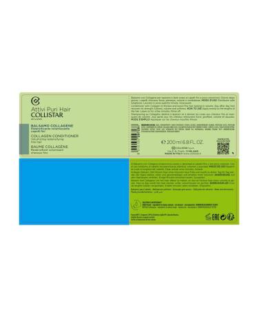Collistar Attivi Puri Hair Collagene Balsamo Capelli Volumizzante 200ml - Italian Hair Treatment for Volume | International Shipping - Buy Online on SooperMarket.com