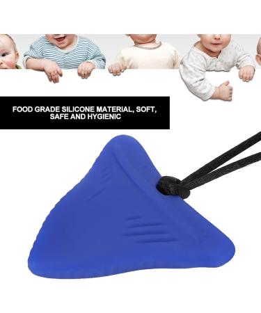 Food Grade Silicone Chew Necklace for Boys and Girls - Cute Teething Pendant Toy (Blue) - Buy Online on SooperMarket.com
