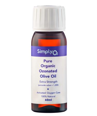Pure Organic Ozonated Olive Oil Extra Strength 1200 Peroxide For Face and Skin Helps In Acne Anti-Aging Wrinkles and Rosacea For Sensitive Skin Made in Spain