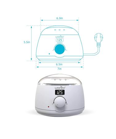 Portable Electric Hot Wax Warmer for Hair Removal - White - Buy Online on SooperMarket.com