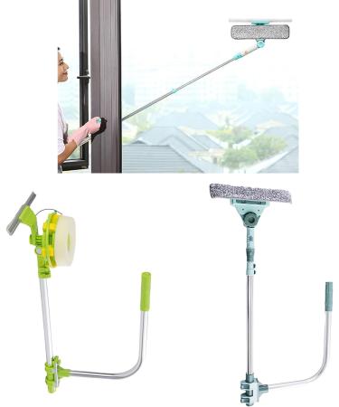 Household Window Cleaning Tool Extendable Glass Window Scrubber Dust Cleaner For Convenient Cleaning Long Reach Cleaning Tool For Places - Buy Online on SooperMarket.com