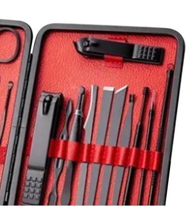 Verdant Touch Manicure Set Stainless Steel Manicure Pedicure Tool Kit 18-Piece Nail Clippers Set for Home - Buy Online on SooperMarket.com