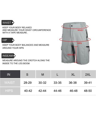 Suwangi Men's Quick-Dry Cargo Shorts - Light Gray Medium | Outdoor Athletic & Travel Gear - Buy Online on SooperMarket.com