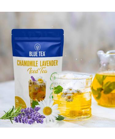 Chamomile Lavender Iced Tea - 36 Tea Bags | Refreshing Herbal Cold Brew Detox | Gluten-Free & GMO-Free - Buy Online on SooperMarket.com