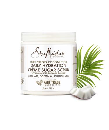 SheaMoisture Daily Hydration Cr me Sugar Scrub with 100% Virgin Coconut Oil and Coffee - 8 Oz - Buy Online on SooperMarket.com