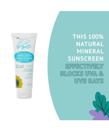Green Beaver Moisturizing SPF 40 Natural Reef-Safe Sunscreen Lotion | Hypoallergenic Mineral Sunblock for All Skin Types - Buy Online on SooperMarket.com