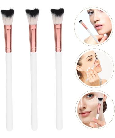PLAFOPE 3pcs Fish Tail Brush Nose Shadow Brush Nose Contour Brush Nose Contour Makeup Brush Nose Makeup Tool 18.50X1.00X1.00CM As Shown - Buy Online on SooperMarket.com
