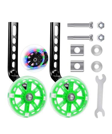 Support wheels bicycle support wheels for children universal support wheels for children's bike support wheels for adults auxiliary wheels for adults auxiliary wheel children's bike green/1PCs