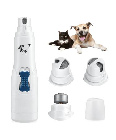 AMIR Dog Nail Grinder Pet Nail Clippers Gentle Paws Electric Nail Grinder Grooming Kit Ultra Quiet Pet Nail Trimmer for Dogs Cats Pet and Other Medium & Small Pets