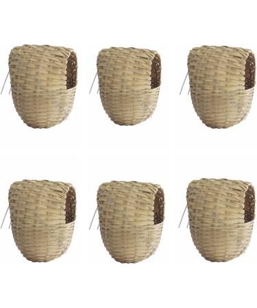 Moondown Farm Finch Nesting Box Wicker Medium or Large with Hooks (6 PACK) (Large 11 x 11 x 15) - Buy Online on SooperMarket.com